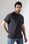 100% Cotton Regular Fit Slim Fit Short Sleeve Polo Neck T-Shirt 21844 Smoked