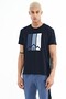 Dean Navy Blue Standard Fit Men's T-shirt - 88211 - 4