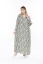 Women's Long Sleeve Plus Size Woven Summer Long Sleeve Dress - 8