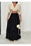Black Crinkle Voile Crush Skirt 5007 - 5