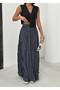 Anthracite Crinkle Voile Crush Skirt 3990 - 6
