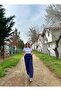 Navy Blue Palazzo Pantalon - 2