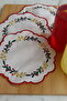 6-Piece Kokina Designed Cocktail Napkin Coffee Side Presentation Napkin