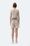 Women's Gray Plaid Vest - 3