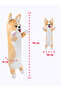 Jucărie de plus pernă, cățeluș corgi, 70 cm - 2