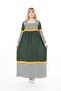 Women's Long Sleeve Plus Size Summer Woven Dress - 4