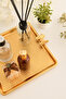 Karev Square Honeycomb Model Butterfly Detailed Presentation Tray Gold 1 Piece - 6