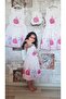 princess askılı elbise pembe - 3