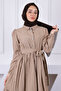 Mink Waist Elastic Belted Modal Dress - 4