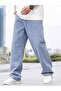 Men's Casual Baggy Denim Jeans Pants - 5
