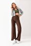Palazzo Fabric Trousers - 4