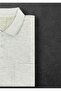 Ercan Men's Large Size Polo Collar Pocket Jacquard Cotton T-Shirt 0141 - 3