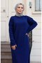 Women's Ribbed Long Knitwear Dress - 8