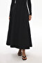 BLACK LINED SKIRT WITH RUBBER - 3