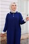 Women's Ribbed Striped Knitwear Dress - 4