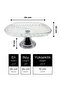Silver Footed Square Glass Presentation Bowl, Wrapping, Stuffing, Salad, Fruit, and Cake Presentation Stand, Dowry Bowl - 2