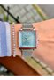 Steel Mesh Cord Square Case Women's Wristwatch with 2 Years Warranty 3 Atm Waterproof - 3