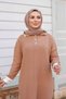 Women's Ribbed Striped Knitwear Dress - 5