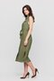 Apsen Women's Aerobin Shirt Collar Dress with Pockets and Buttons and Slits 4505-120 - 6