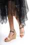Wedge Heeled Straw Hand Knitted Sandals 7172 - 3