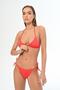Bright Red Aquaviva Women's Bikini Set - Maria Triangle Side Detail - 3