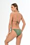 Aquaviva Women's Khaki Green Maria Triangle Side String Bikini Set - 4