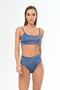 Aquaviva Women's Indigo Adjustable Strap Theodora Low-Cut Bikini Set