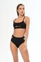 Aquaviva Women's Black Adjustable Strap Theodora Low-Cut Bikini Set - 3