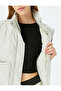 Quilted Oversize Sleeveless Hooded Vest - 5