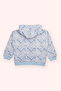 Girl's Zippered Blue Sweatshirt - 3