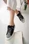 Alaçati Tasseled Stone Lace Sports Shoes - Black - 5