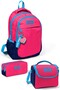 Kids Neon Coral Navy Blue 3-Piece School Bag Set Set0114392