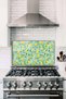 Lemon Branches Glass Stove Back Protector, Heat Resistant, Countertop Built-In and Kitchen Protection