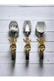 Japanese Rose Silver Tongs - Salad Pasta and Pastry Serving Tongs Stainless Steel Dinnerware Set