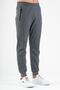 Regular Men's Ribbed Leg Anthracite Melange Sweatpants - 3