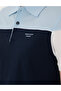 Navy Blue Slim Fit Buttoned Polo Collar T-Shirt 50302642-Vr033 - 7