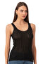 Özkan 23493 Women's Transfer Ribbed Flexible Soft Thick Strap Tank Top - 4