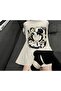 Coraline Children Film Front/Rear Printed Oversize Beige T-Shirt