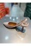 Serrace Silvery Material Open Back Short Heeled Women's Shoes - 4