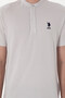 Men's Regular Fit Judge Collar Light Gray T-Shirt 50299835 -Vr001 - 6