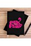 Pink Floyd Black Text Unlined Canvas Notebook