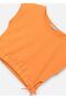 Girl's Slit T-Shirt Orange 6029 - 3