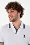 Men's Slim Fit Polo Neck White T-Shirt 50298081 -Vr013 - 2
