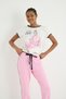 Gingham Colored Cuff Detailed Pajama Set - 5