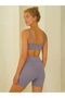 Paria Cross Detail Short Lilac Shorts - 4