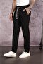 Kingbrich Elastic Waistband Regular Fit Plain Linen Men's Trousers - 2