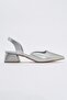 Women's High Heel Shoes Silver Skin - 2