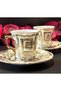 Geometry Porcelain Hand Painting Set of 2 Coffee Cups