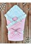 100% Cotton Pique Baby Blanket Outer Swaddle with Floral Pattern Newborn Hospital Release Seasonal - 4