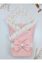 100% Cotton Pique Baby Blanket Outer Swaddle with Floral Pattern Newborn Hospital Release Seasonal - 3